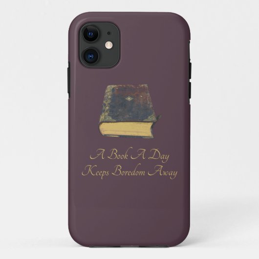 Een boek van een dag houdt de boretheid weg Case-Mate iPhone case (Achterkant)