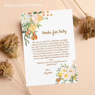Een boek voor het Baby shower van de Waterverf van Bedankkaart
