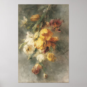 Een Boeket Tulpen, Margaretha Roosenboom Print