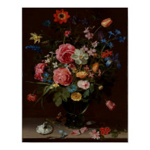 Een boeket van bloemen Clara Peeters Art Print