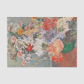 Een boeket van zomerbloemen | August Rieger Tissuepapier (Voorkant)