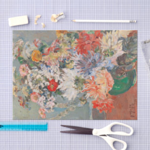 Een boeket van zomerbloemen August Rieger Tissuepapier