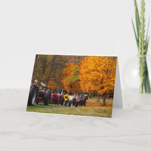 Een boer die groot is op trekkers kaart