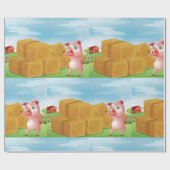 Een Boerderij afdrukken Cadeaupapier (Vlak)