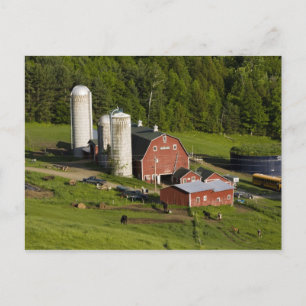 Een boerderij in Barnet Center, Vermont. Connectic Briefkaart