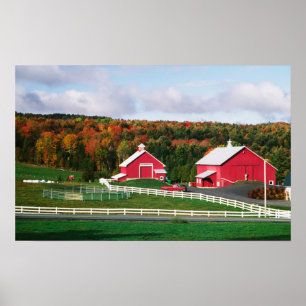 Een boerderij in Vermont bij Peacham. VRIJGAVE Poster