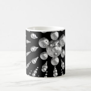 Een bolvormige wolk van metalen Orbs Koffiemok