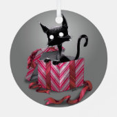 Een Boo Kat Gift Metal Ornament (Achterkant)