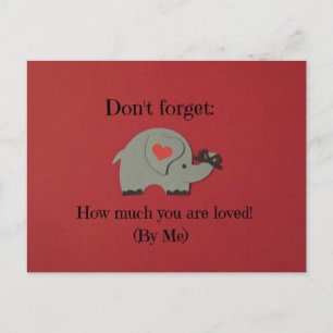 Een boodschap van liefde voor iemand speciaal. briefkaart