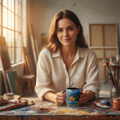 Een boodschap van vrede & vrijheid mok