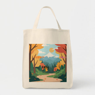 Een boodschappentas met ontwerp tote bag