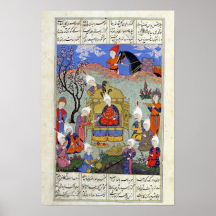 Een boodschapper brengt nieuws naar Siavosh Poster