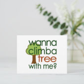 Een boom klimmen briefkaart (Staand voorkant)
