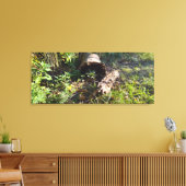 Een boomlog vergeten canvas afdruk (Insitu (Woonkamer))