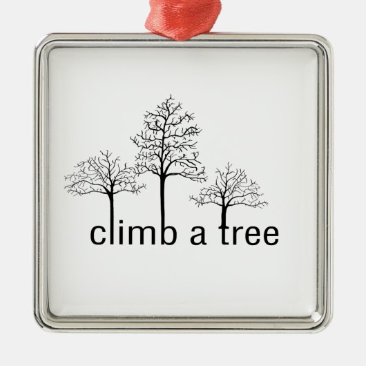 Een boomontwerp klimmen metalen ornament (Voorkant)