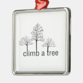 Een boomontwerp klimmen metalen ornament (Links)
