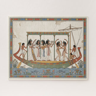 Een boot op de Nijl: Danseressen uit het oude Egyp Legpuzzel