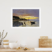 Een boot slepen, Honfleur Poster (Keuken)