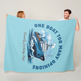 Een boot te veel Meningen, Familie visreis Fleece Deken