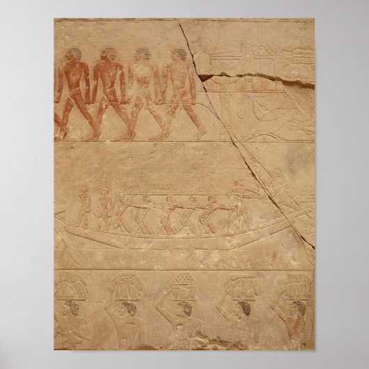 Een boot trekken uit de Mastaba van Mereruka Poster (Voorkant)