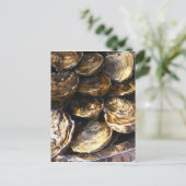 Een bord oesters. briefkaart (Staand voorkant)
