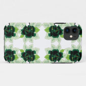 Een bos groene bloemen op een witte achtergrond Case-Mate iPhone case (Achterkant (horizontaal))