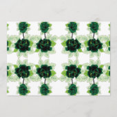 Een bos groene bloemen op een witte achtergrond programma (Voorkant)