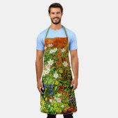 Een bosgrond met annemonen en Violet Schort (Gedragen)