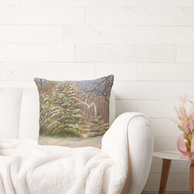 Een boskerst van Gary Poling Kussen (Bank)