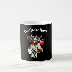 Een Boujee Vaars Grappige Koe Vintage Retro Koffiemok