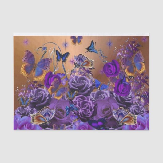 Een Bouquet Butterflies Tissuepapier (Voorkant)