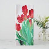 Een Bouquet van Rode Tulpen (Staand voorkant)