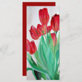 Een Bouquet van Rode Tulpen (Voorkant / Achterkant)