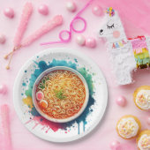 Een Bowl van Ramen Noodles Papieren Bordje (Feest)