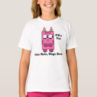 Een boxmerk voor katten - Kattenregel, honden Droo T-shirt