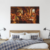 Een Boyar Wedding Feast door Konstantin Makovsky 1 Canvas Afdruk (Insitu (Slaapkamer))
