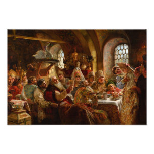 Een Boyar Wedding Feast door Konstantin Makovsky Foto Afdruk