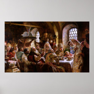 Een Boyar Wedding Feest van Konstantin Makovsky Poster