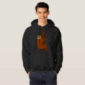 Een boze luiaard grappige luiaard hoodie (Voorkant volledig)
