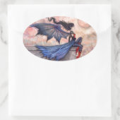 Een boze wind gotische vampier fee Stickers (Tas)