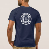 Een brandweerman t-shirt (Achterkant)