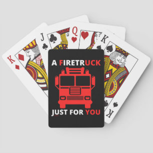 EEN BRANDWEERWAGEN ALLEEN VOOR JOU grappige woords Pokerkaarten