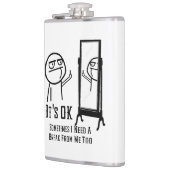 Een Break Mirror Flask nodig Heupfles (Links)