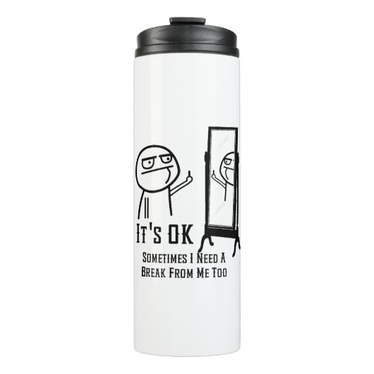 Een Break Mirror nodig Thermosbeker (Voorkant)