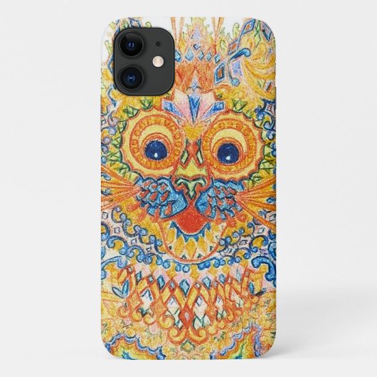 Een brede gegiste kat, Louis Wain Case-Mate iPhone Case (Achterkant)