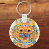 Een brede gegiste kat, Louis Wain Sleutelhanger (Voorkant)