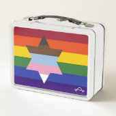Een bredere brug vlag metalen lunchbox (Achterkant)