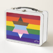Een bredere brug vlag metalen lunchbox (Voorkant)