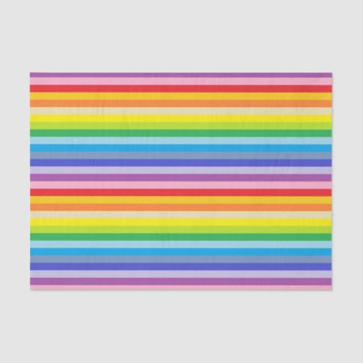 Een bredere spectrumregenboogstrips tissuepapier (Voorkant)