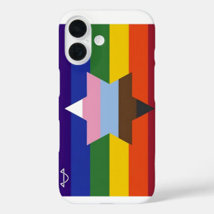 Een bredere telefoonhoes met brugvlag iPhone 16 hoesje